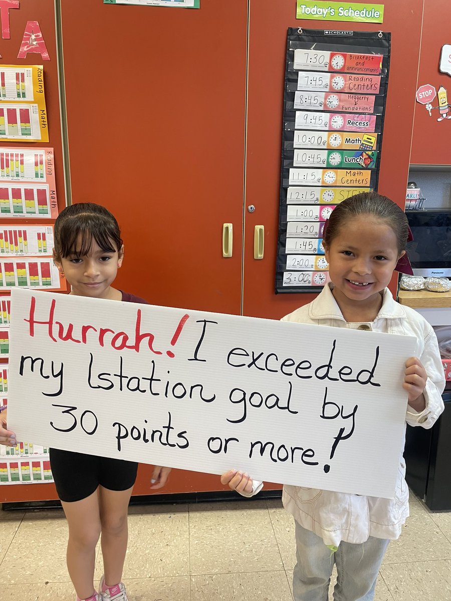 These first graders from Mr. Lara’s Dual Language and Ms. Ybarra’s class are making gains every month. Keep crushing it Bobcats. @ABQschools @APS_Elementary @Istationed