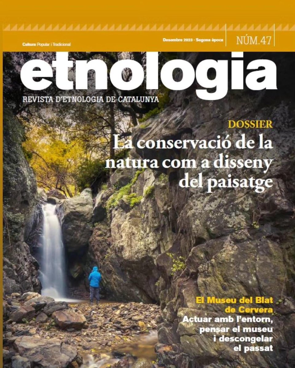 Nou número de la Revista d’Etnologia de Catalunya amb un dossier sobre la conservació de la natura coordinar per Oriol Beltran i d’altres articles. 👉 raco.cat/index.php/revi…