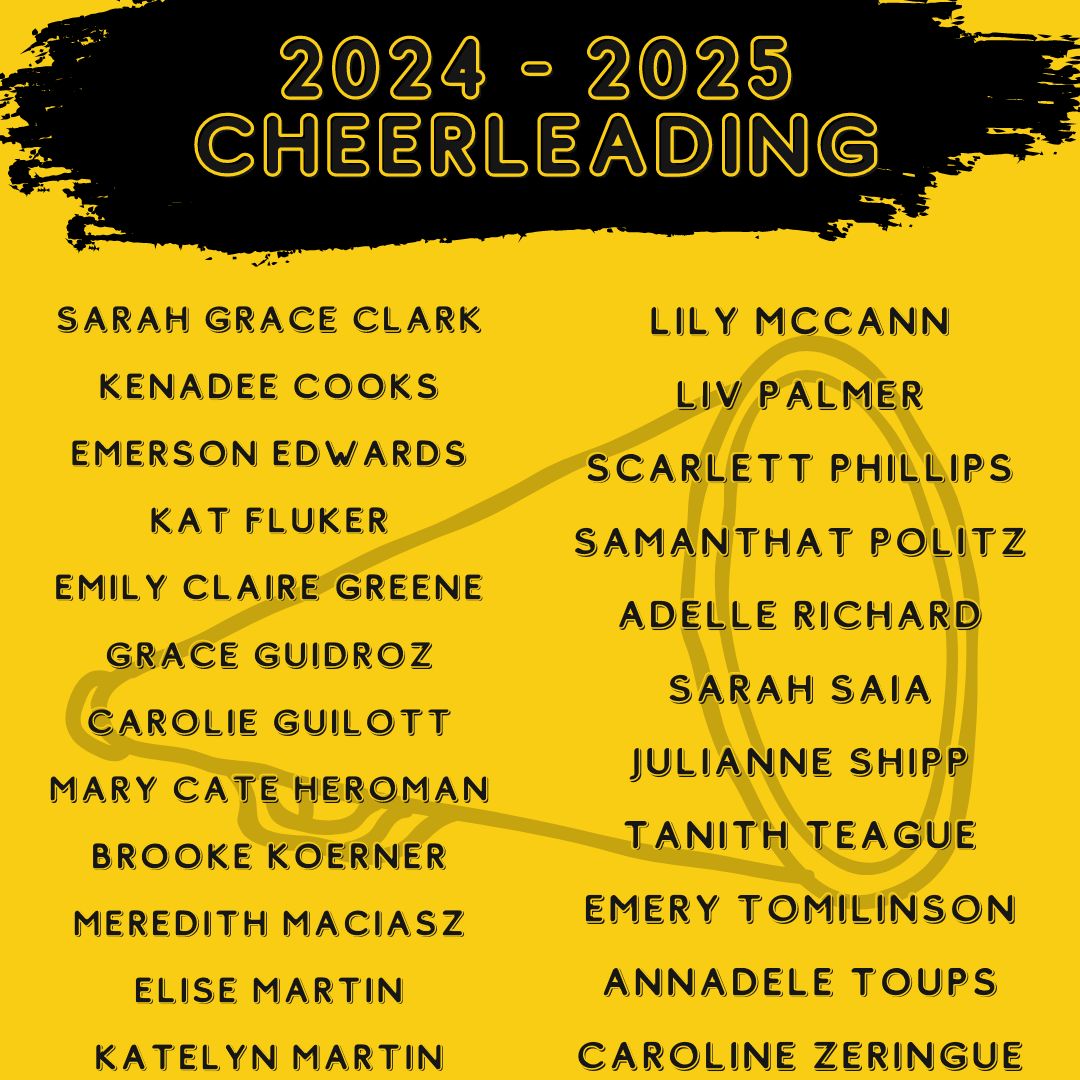 Congratulations to the 2024 - 2025 team members of the UHS Spirit Steppers and Cheerleaders!