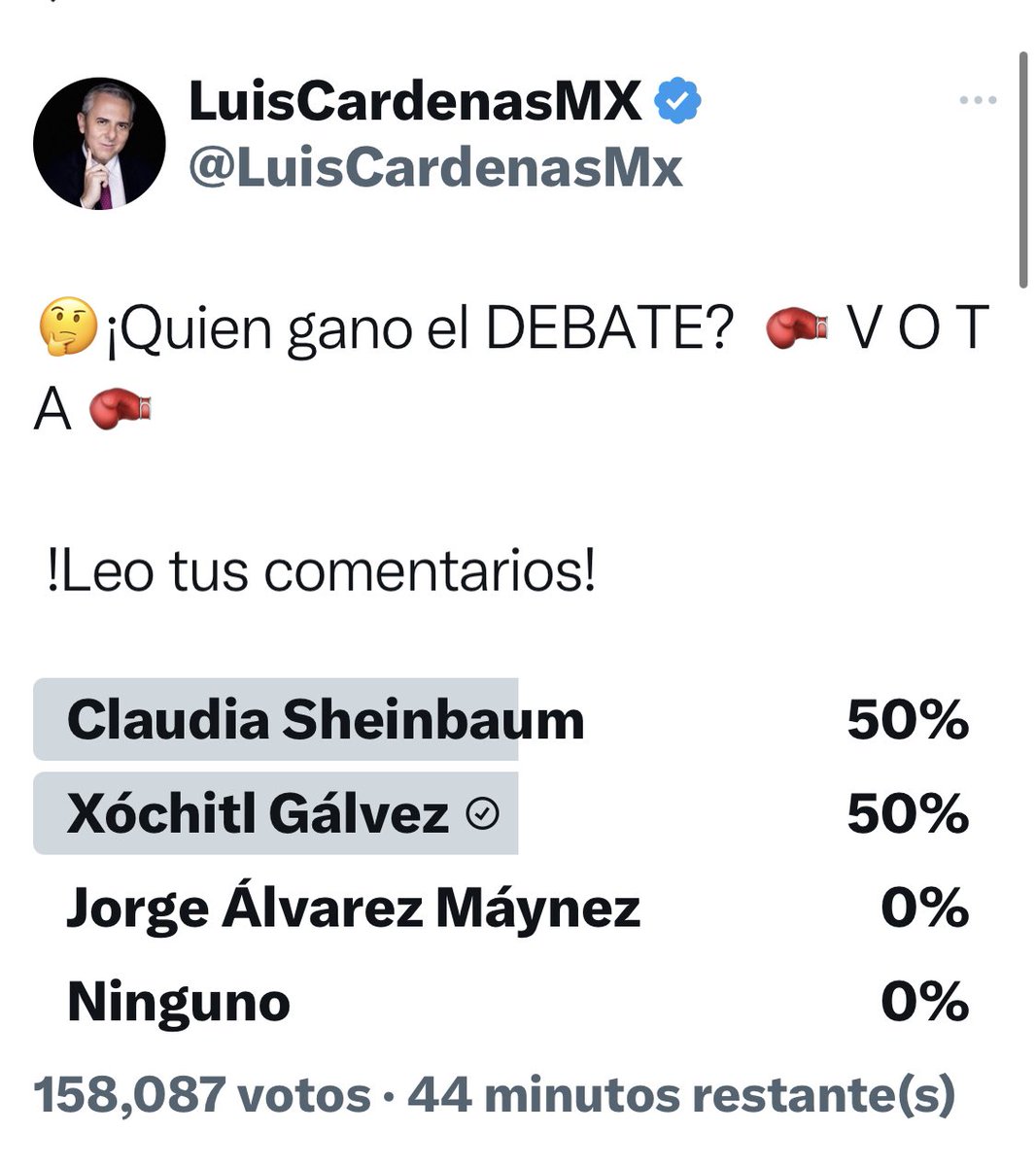 @AlvarezMaynez De más de 158,000 votos El 🤡 no obtuvo 1 solo. Habla de de desesperación. 🤡🤡🤡🤡