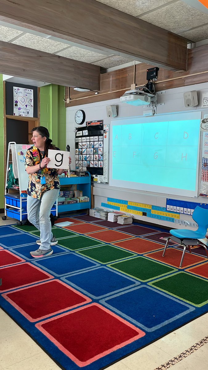 <a href="/3HWayneThomas/">Julianne Hettich</a> Kinders are using their table teams to match lower case with uppercase as their foundational skill review…Team Kinders so winning so far again Mrs. Hettich! 🌟😍 #wt112