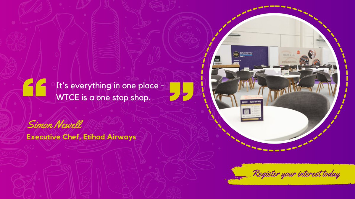 The WTCE VIP Buyer Programme is packed with benefits and perks for airline and rail onboard buyers to support them in creating an inspired and fresh #passengerexperience.

Register to join the VIP Programme here: bit.ly/3UL6t2J

#WTCE2024 #onboard #airlines