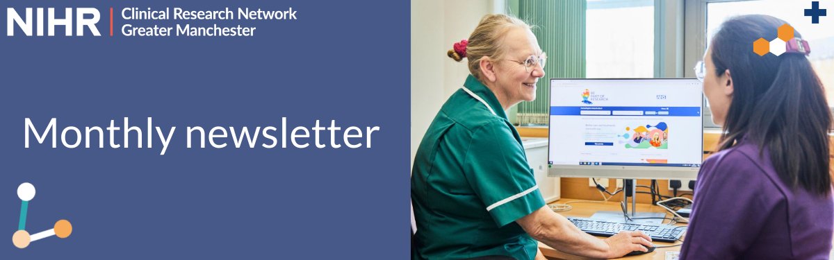 Our April newsletter is out now, featuring: 🔴 news from CRN Greater Manchester 🔵 latest recruitment data 🔴 national news from NIHR 🔵 training and development opportunities mailchi.mp/e668630ce020/c…