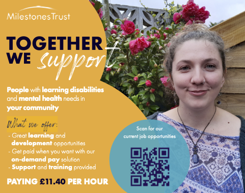 Join us and @MilestonesTrust at the UK Careers Fair in Bristol! Start a rewarding career supporting those with learning disabilities and mental health needs. 💼 #MilestonesTrust #UKCareersFair #SupportWork