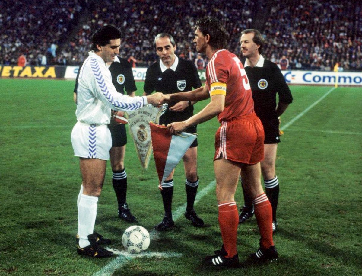 Santillana & Augenthaler.
#FCBayern v #RealMadrid 1987.