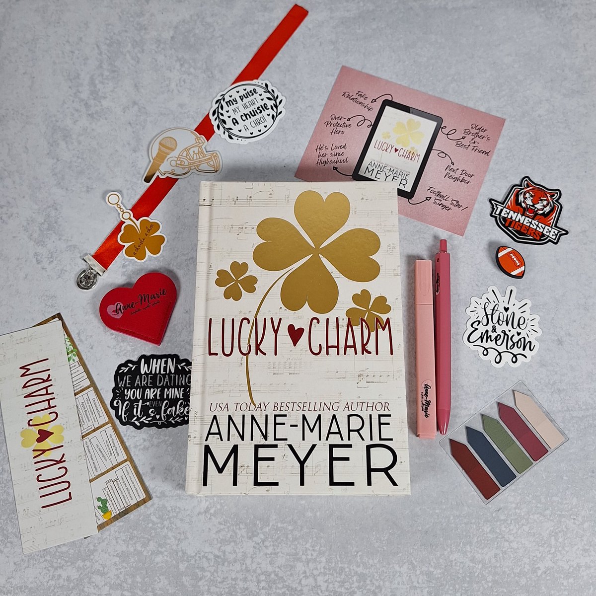 “When we’re dating, you are mine. Even if it’s fake.” Lucky Charm by Anne-Marie Meyer bit.ly/3wbHEp1 Thank you, Anne-Marie Meyer, for the #bookmail #gifted #luckycharmbook #annemariemeyerauthor