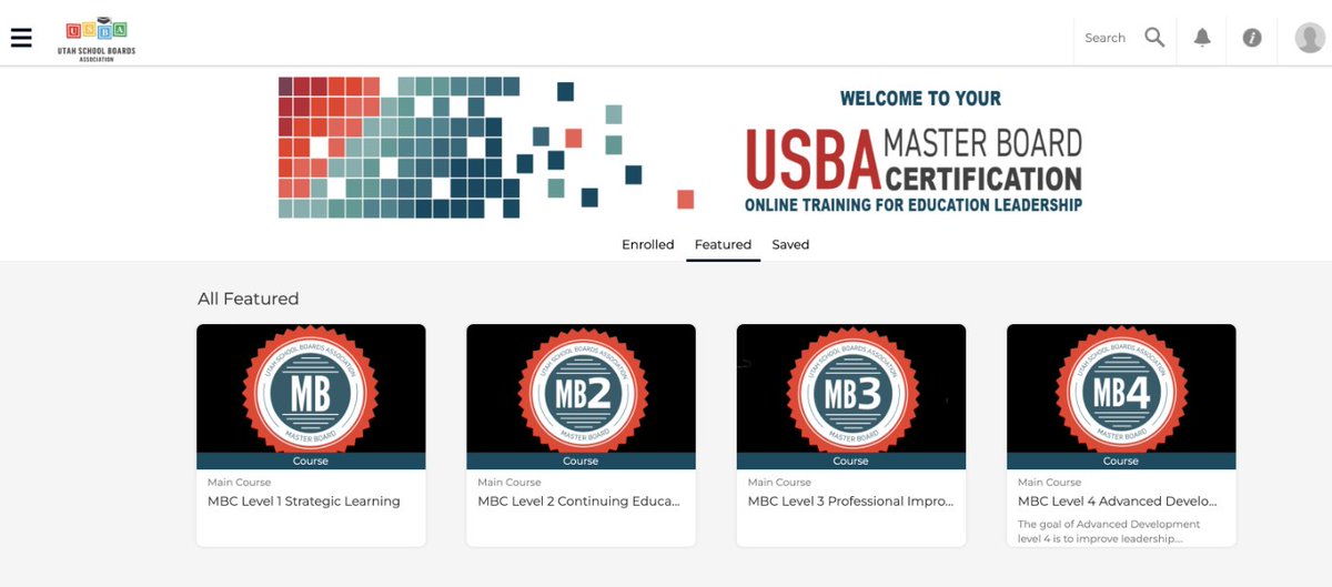 We're thrilled to launch our new USBA Master Board Certification Website! This marks a significant step in our mission to provide learning resources and training to members, superintendents, and business administrators, who received email prompts to activate their accounts. 🖥️