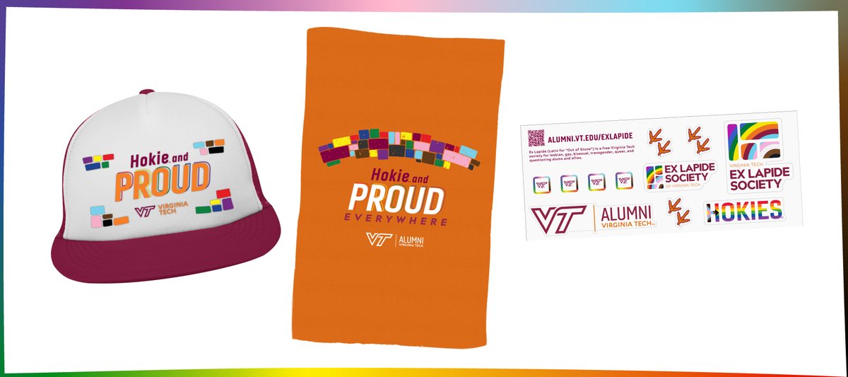 #HokieAndProud ...Everywhere 🏳️‍🌈🧡 Register today for this special virtual event to get exclusive swag and celebrate Pride Month from wherever you are! ➡️ alumni.vt.edu/hokieandproude…