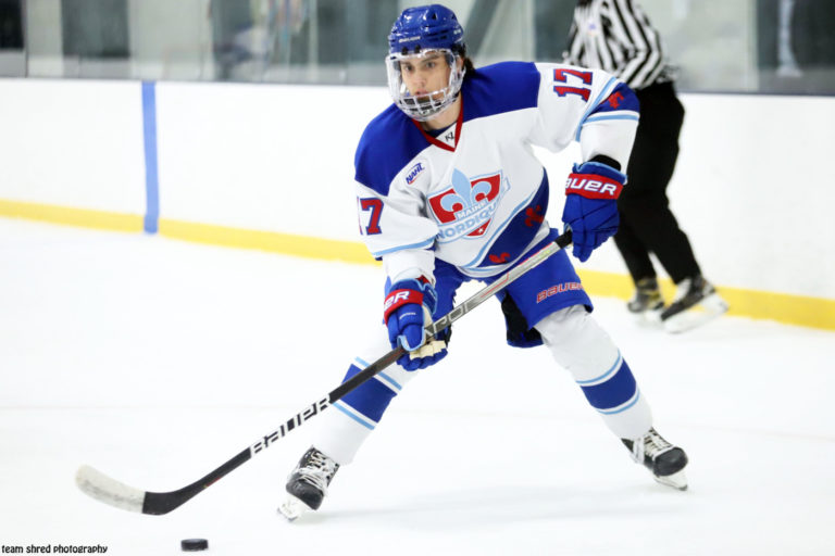 Matthew Lewis(17) takes a 2nd @NAHL season best assists and points @MaineNordiques to a 2024/2025 commit @ConnCollegeMHKY @d3hky collegehockeyplayers.com/players/matthe… we think he does ok @NESCAC @DIIIHockeyNews