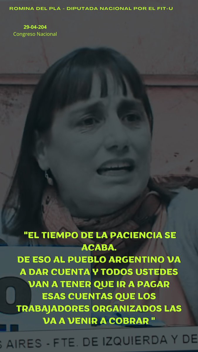 @RominaDelPla Gracias diputada por su defensa de los trabajadores, a capa y espada.