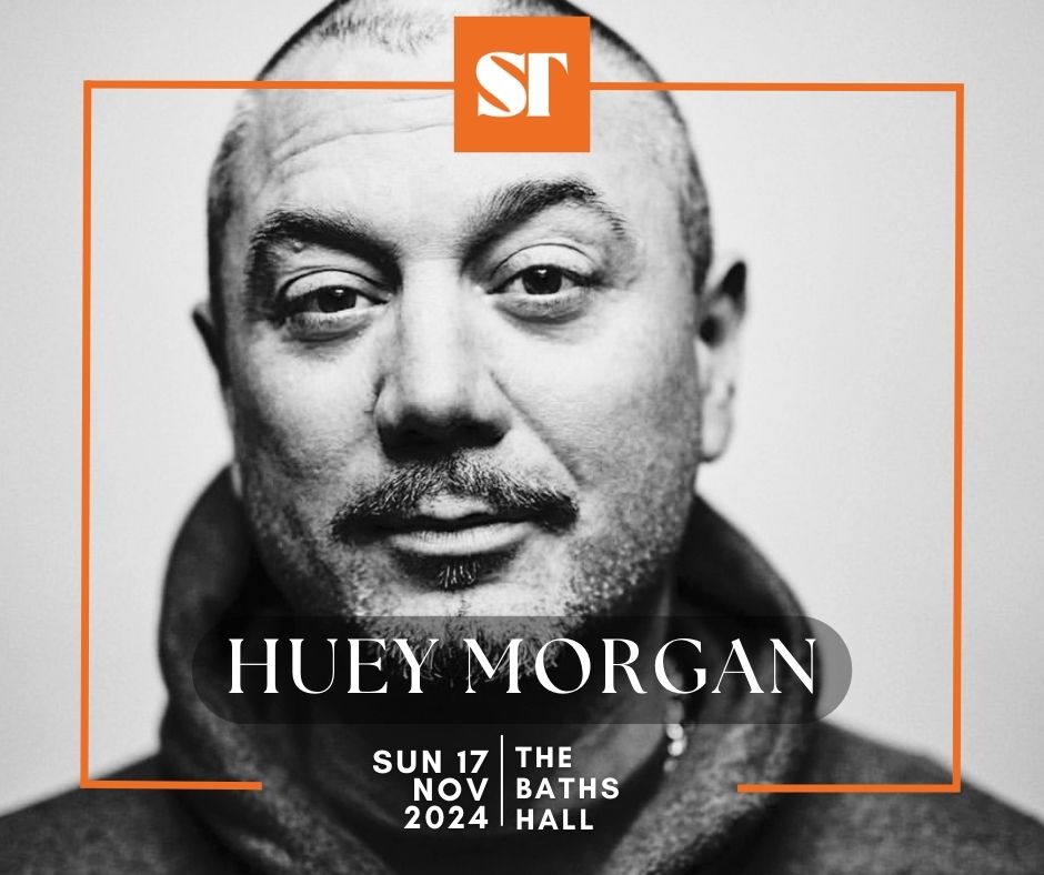 ⭐ Huey Morgan ⭐ @OfficialHuey An authentic, passionate, and popular renegade himself, Huey's groove is infectious. And he's heading out on tour - mixing music and chat - so fans can get up close and personal with Huey Morgan. 📲tinyurl.com/37x7ebfv 📞 01724 296296