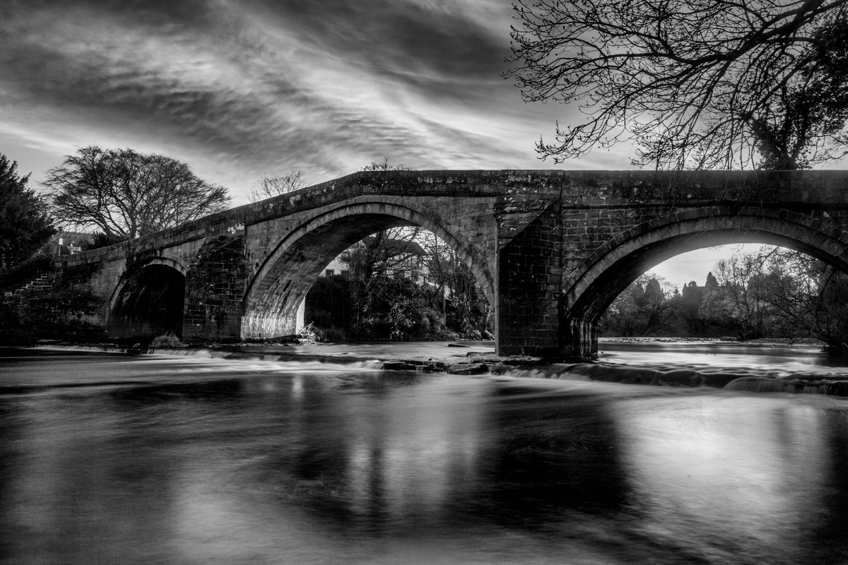 The Old Bridge, Ilkley #ilkley #blackandwhitephotography #architecture