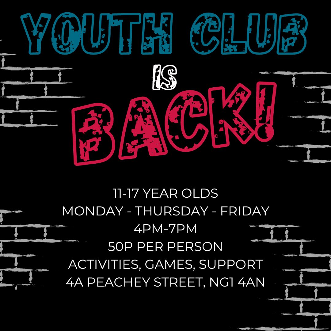 Youth Club is back THIS WEEK! 🥳 Thanks to hard work by our volunteers and staff, our Youth Club space is ready to reopen this Thursday - and as a special treat we’ve been gifted some food from McDonalds for those attending Thursday only! 🍔🍟