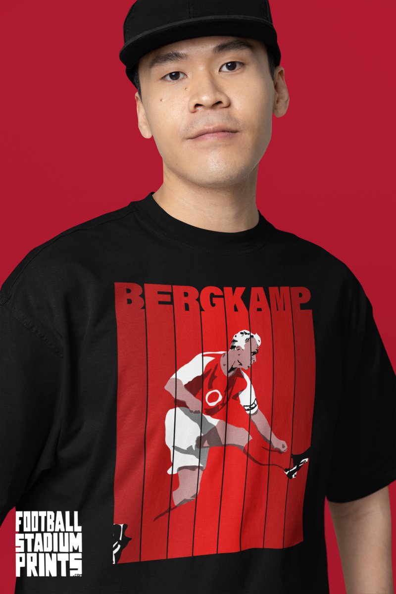 🔴 Dennis Bergkamp ⚽️ Arsenal 🛒footballstadiumprints.com/product/dennis… #Gunners #Arsenal #Bergkamp