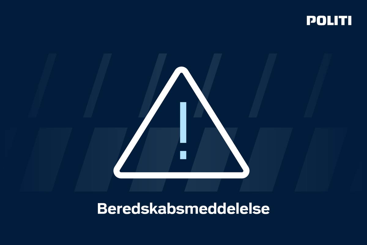 Fire has broken out in a ship in Køge habour, and you are in a potential danger area. Stay indoors. Shut windows and doors. Information på/at DR eller/or TV 2. Udsendt af/issued by the national police politi.dk/nyhedsliste/va…