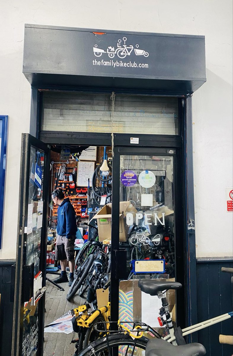 Have you heard of @TheFamilyBike ? Based at Enfield Chase Station they offer a range of hire options as well as bike repair and servicing. The Love Your Doorstep bicycle is raring to go now thanks to this lovely dedicated team! #bikehire #cycling