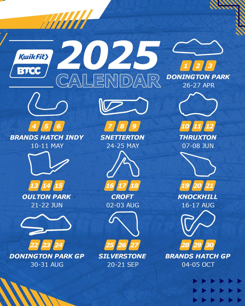 📅 BREAKING NEWS! The 2025 #BTCC Calendar has been unveiled! 👉 Click here for the full story: btcc.net/2025-btcc-cale…