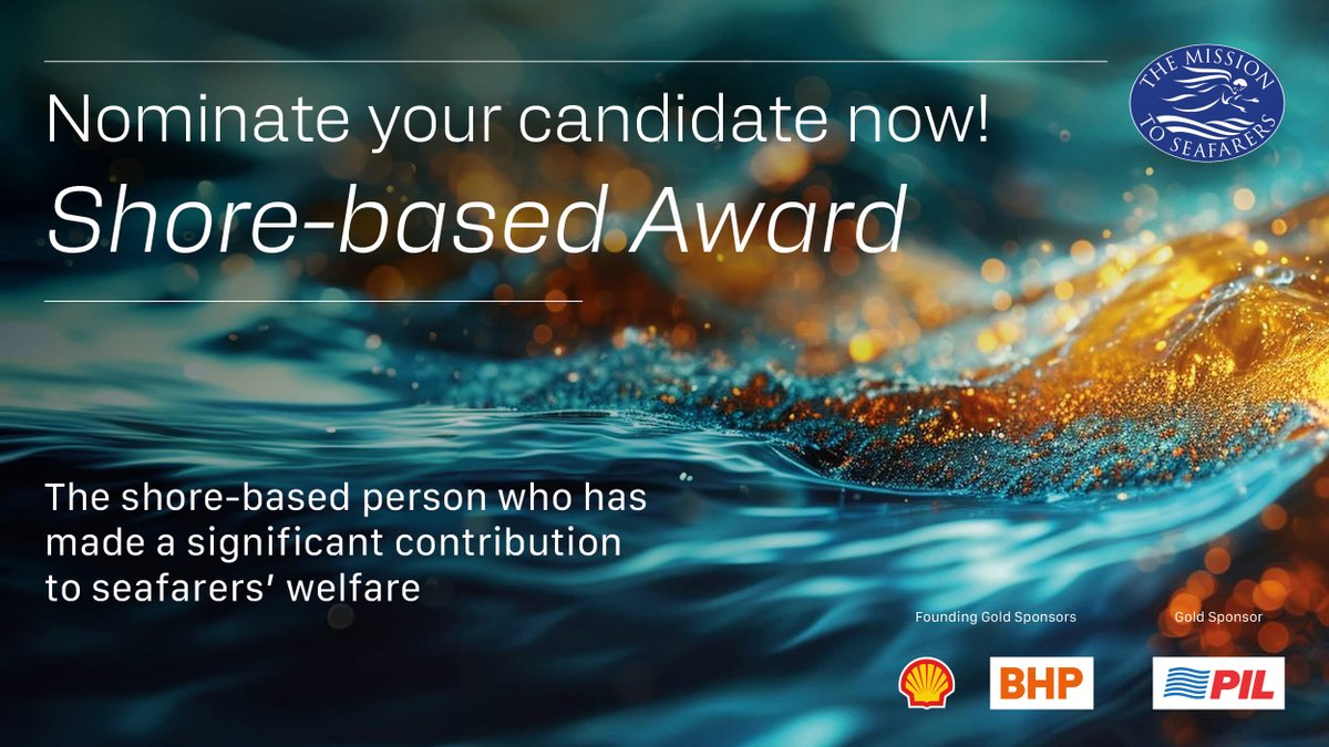 Do you know an individual who has gone above and beyond to improve shore based seafarer welfare? Now is the time to nominate them! The deadline for nominations is 4 July! Nominate here bit.ly/49ee6EC