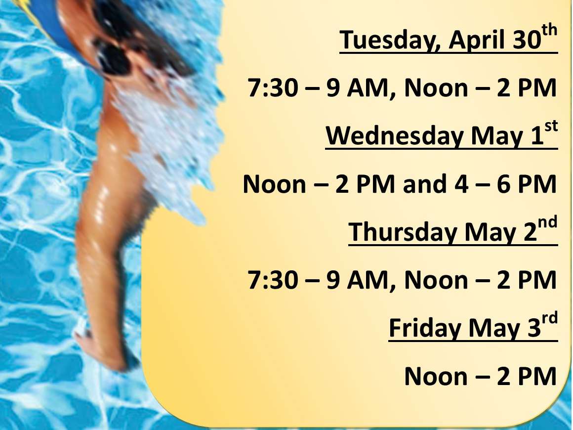 The pool re-opened at Hytche last week, April 24th, for students to swim and cool off. This week’s schedule, April 30th to May 3rd, is in the final image! 💦🏊🏿