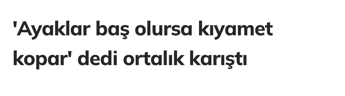 Erdoğan’ın “ayaklar baş olursa kıyamet kopar” sözünün 16. yıldönümü!!