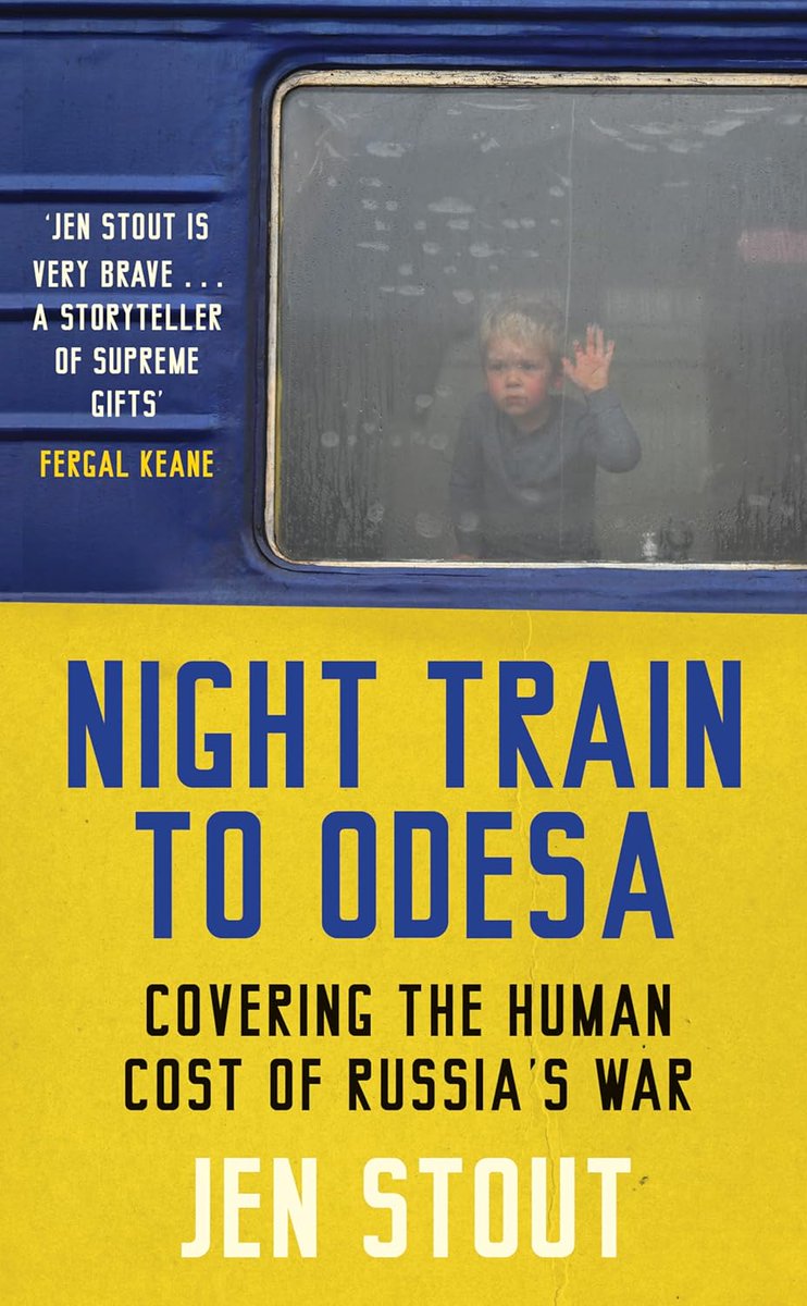 NIGHT TRAIN TO ODESA, out today from @PolygonBooks, is Jen Stout's remarkable account of the war in Ukraine. Her first-hand, vivid, empathetic reporting seeks to understand the bigger picture and the human cost of the conflict, told from front lines and cities across Ukraine.