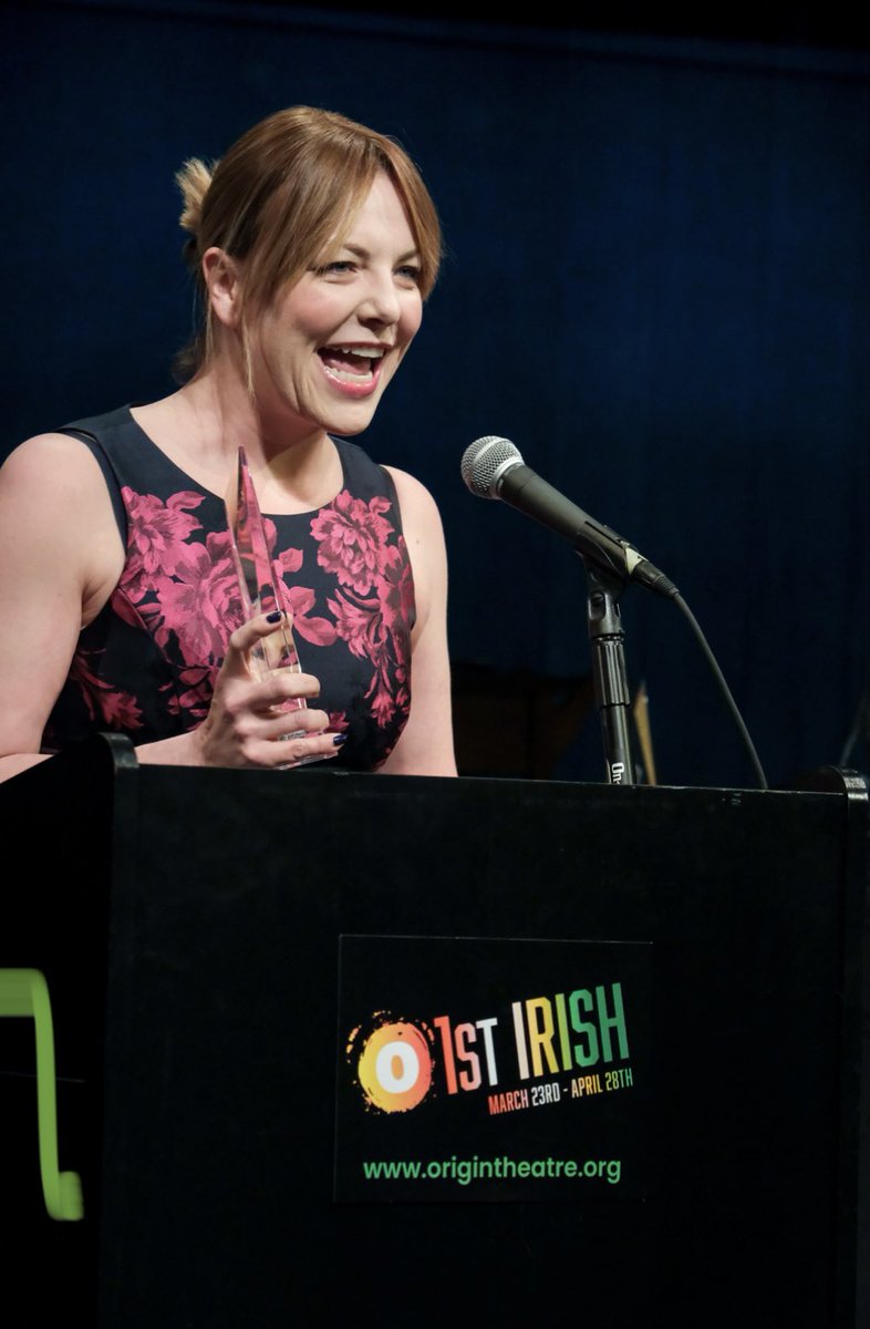 @OriginTheatre1 #1stIrish2024 Judges Selection for Most Innovative Theatre @tiny_dynamite & @BigTellyNI Pictured is KC MacMullen Artistic Director of @tiny_dynamite 👏👏👏