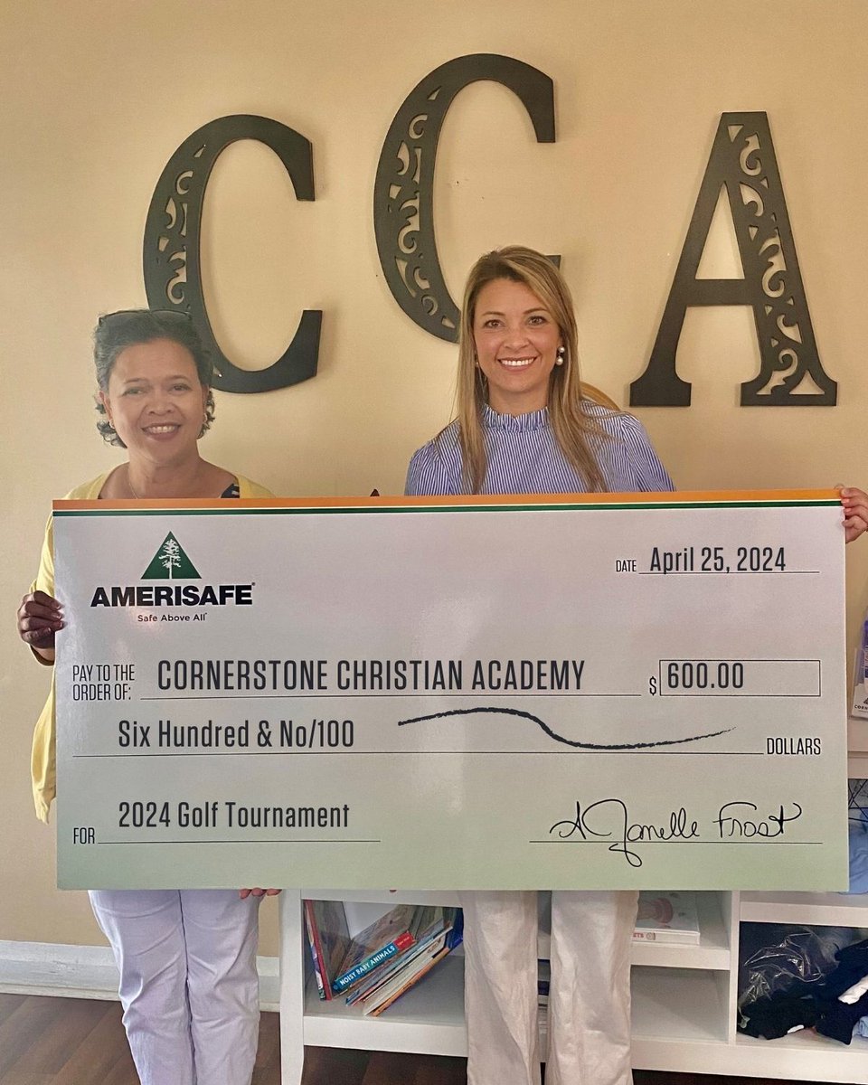#MakingAnImpact
AMERISAFE is proud to be a Platinum Sponsor of the 2024 Cornerstone Classic Golf Tournament.  The tournament will take place Friday, May 10th, at the Beauregard Country Club.  Proceeds from the annual event benefits Cornerstone Christian Academy   infrastructure…