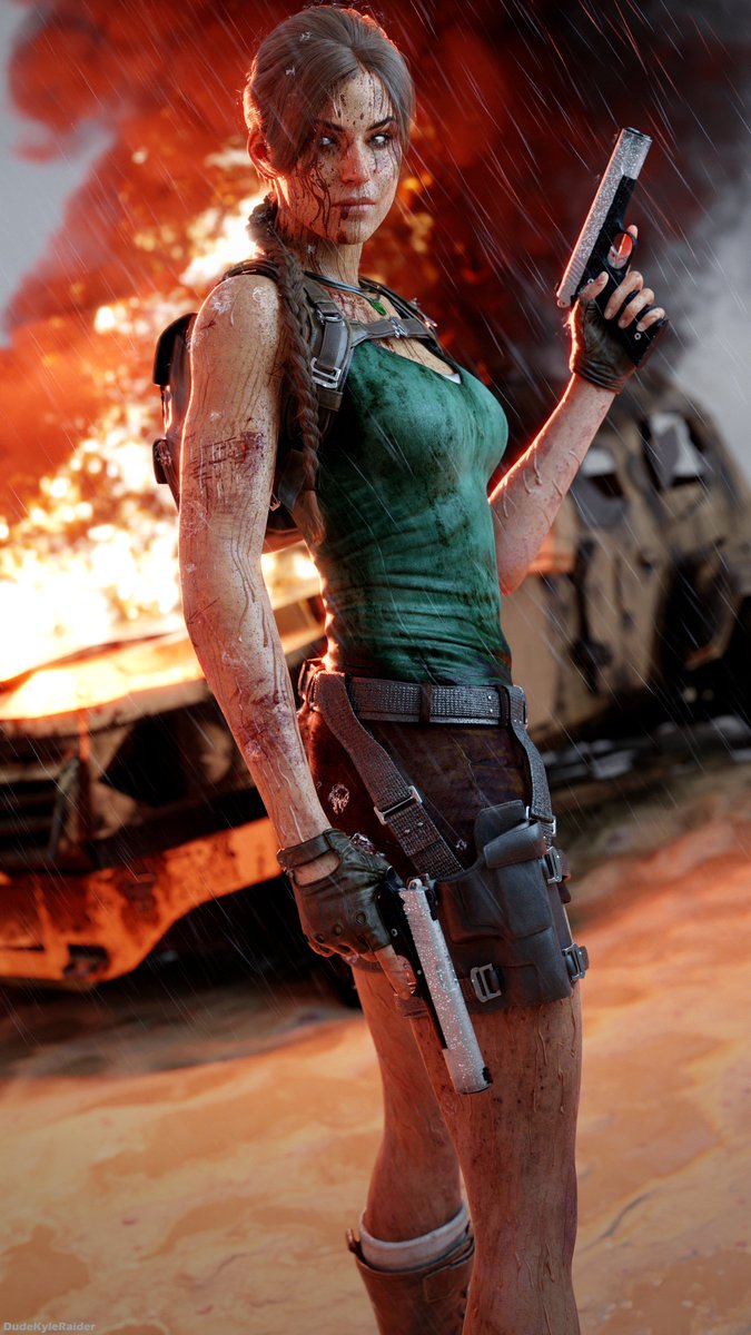 DudeKyleRaider's tweet image. COD Lara is making the rounds again in a negative way. Posting my renders of her to show she looks great. Ignore the cherry picked images trying to make her look bad.