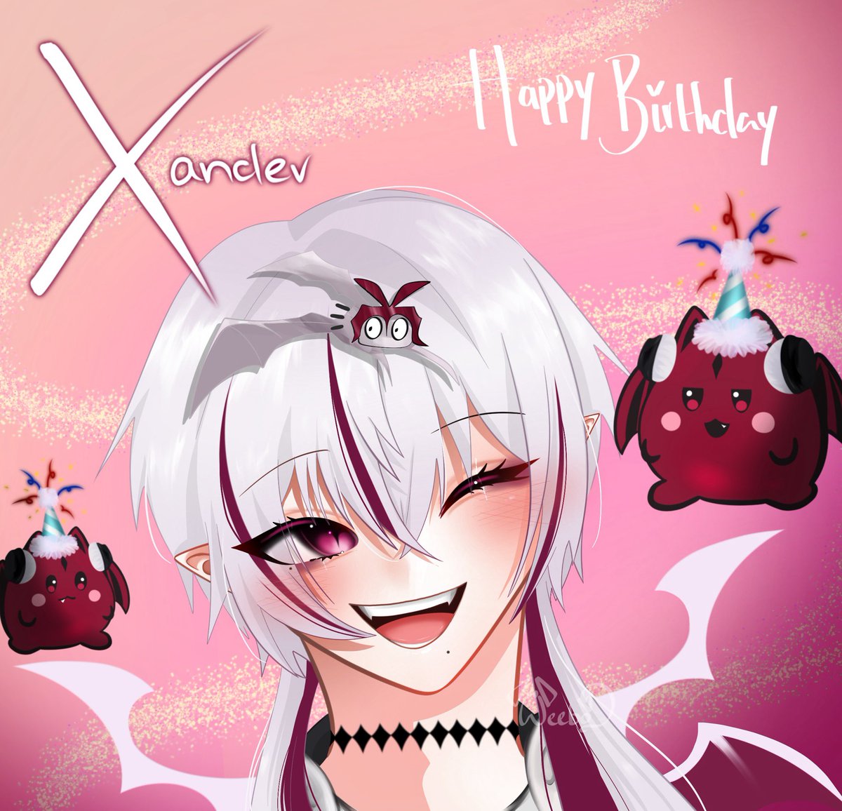 Happy Birthday lovely💜 The art was rushed so it isn’t the best, but I’ll make an even better one eventually (I’ve got so much art to do 💀) 💜💜💜 #XanderAtelier