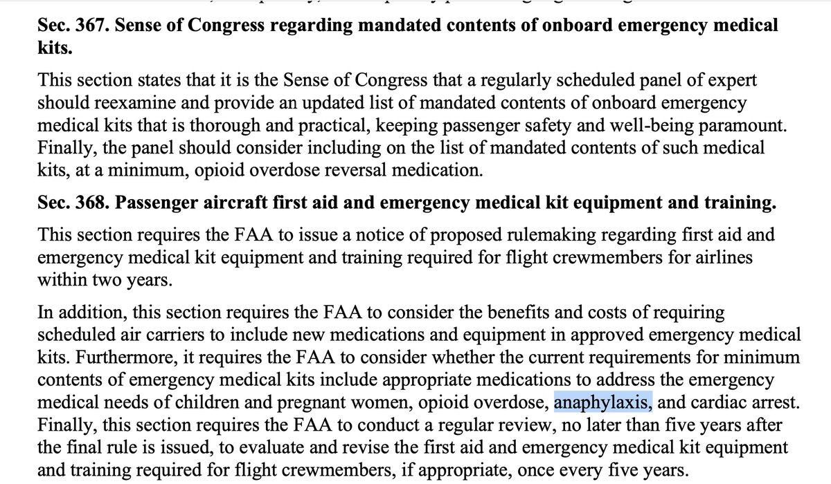 The medications required in #airline EMK's must mirror the medical conditions of the decade we are living in. A vote for @FAANews reauthorization could come as early as this week. To say I am holding my breath is a gross understatement. I've been here before, advocating for the