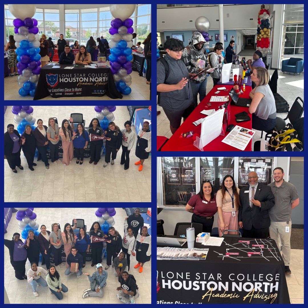 On Thursday April 18, Houston North hosted their very first Transfer Fair at our Fallbrook location. The turnout exceeded our expectations and it's a great feeling to know that our students are now understanding the importance of thinking about life after Lonestar.