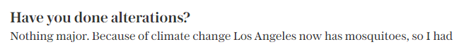 The Telegraph interviews another left-wing musician who tells you about climate change. It's not like Moby is even musically relevant any more.