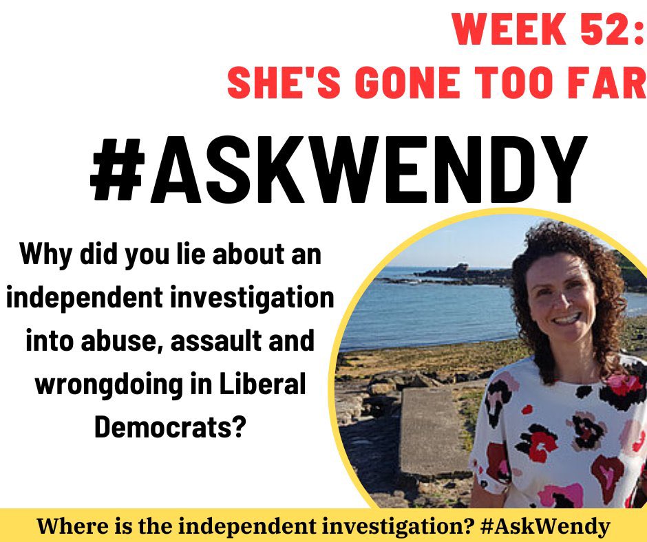 @scotlibdems For years your party have covered up serious claims of abuse and threats by your elected members Definitely time to #AskAlex and #AskWendy