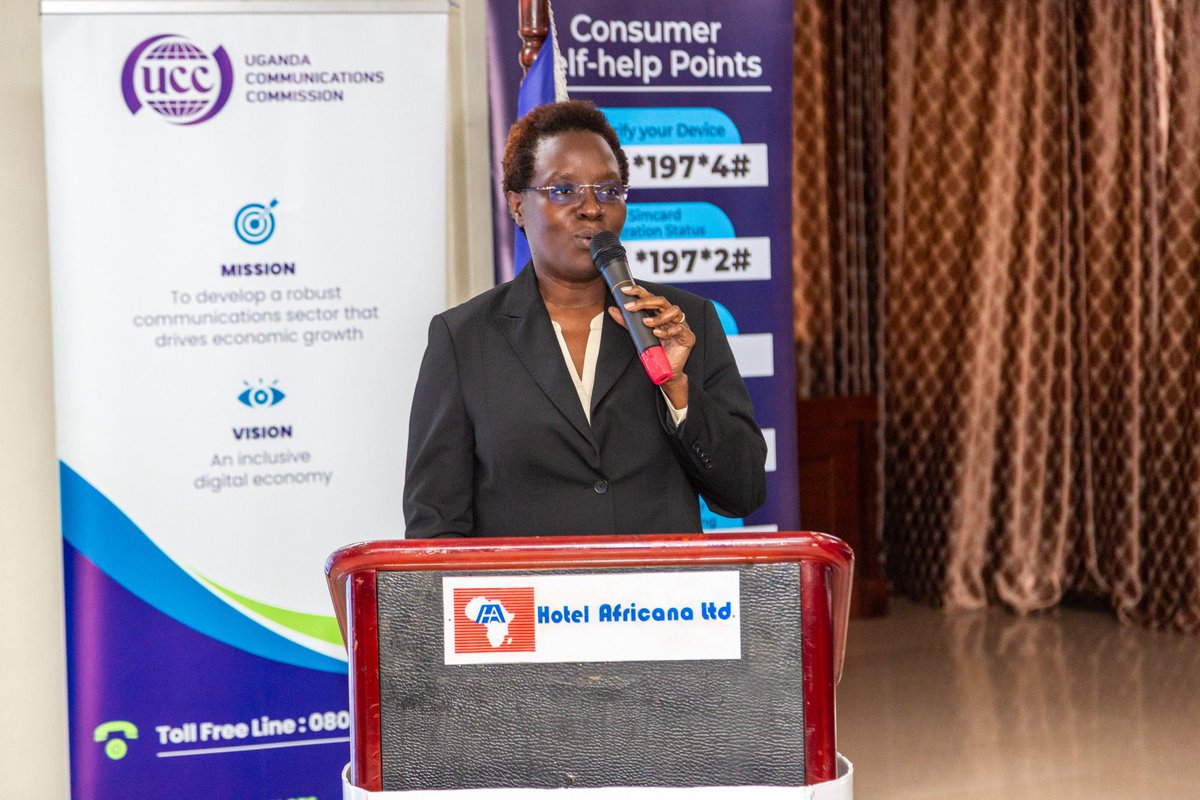 Ms.Susan M Atengo commission secretary at (@UCC_Official)expressed gratitude to UCC for providing a platform for consumers and service providers to find common ground.She noted an observation that despite spending money on data,we often use it as if it's unlimited. #UCCTownHall