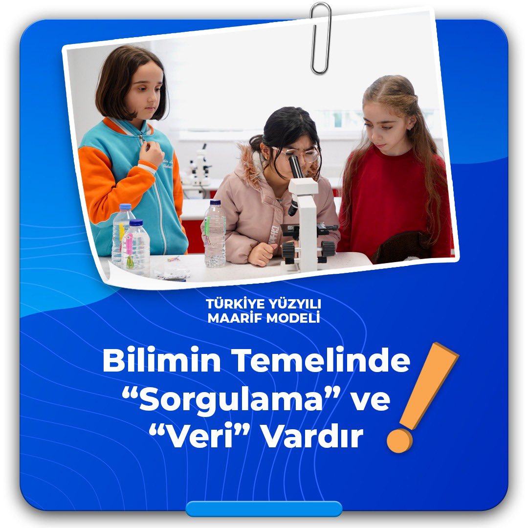 ✅ Matematik dersleri için veri ile çalışma ve veriye dayalı karar verme; fen bilimlerinde ise bilimsel sorgulama temelli beceriler tanımlandı. ✅ Fen bilimlerine yönelik dersler, öğrencilerin ilkokuldan lise son sınıf düzeyine 'bilimsel keşif' sürecine dâhil olabilmesi için