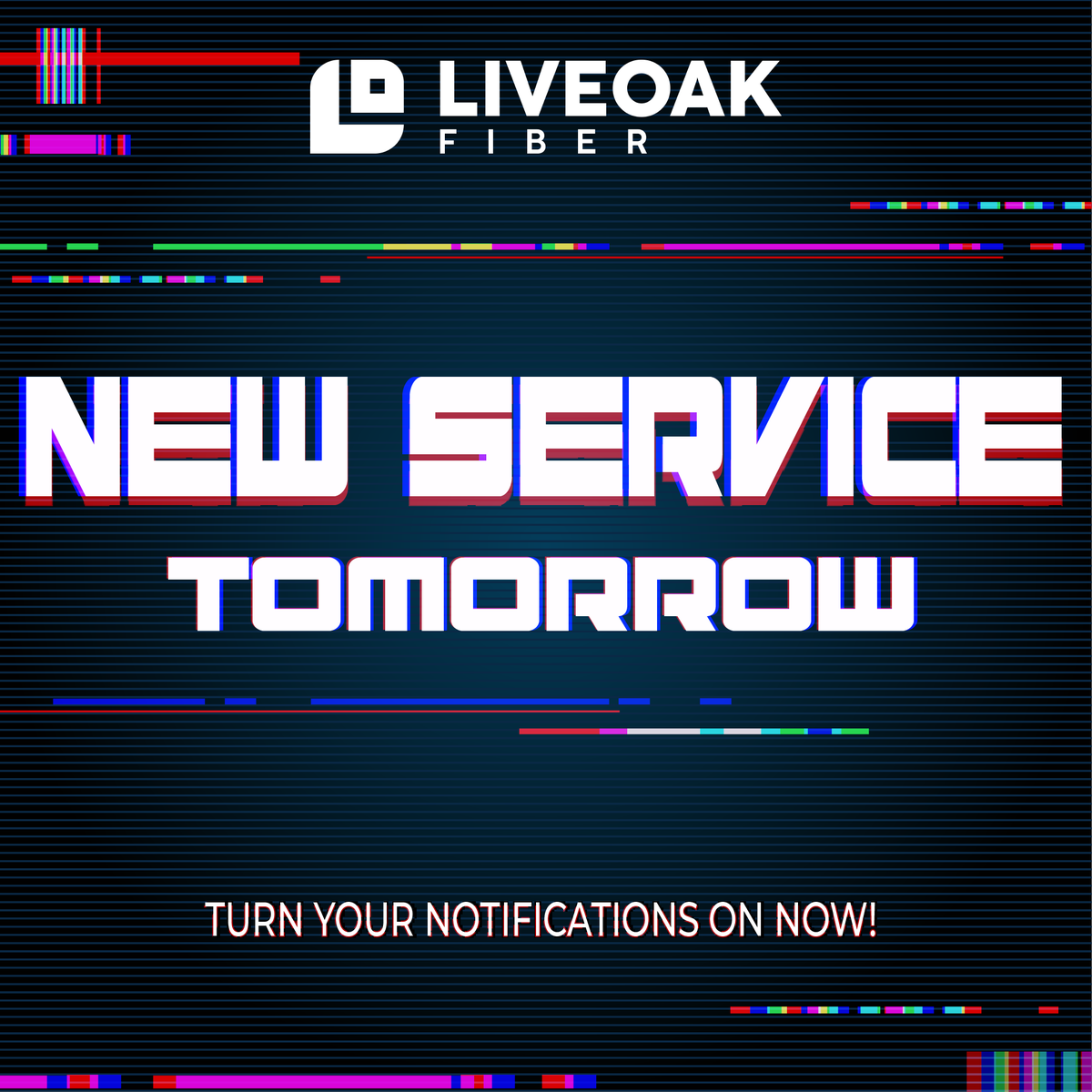 Exciting news ahead! 📣Tomorrow, we'll be unveiling a new service! Be sure to stay tuned by turning on your notifications—you won't want to miss out on this! 🎉 #BetterInternetNow #NewService