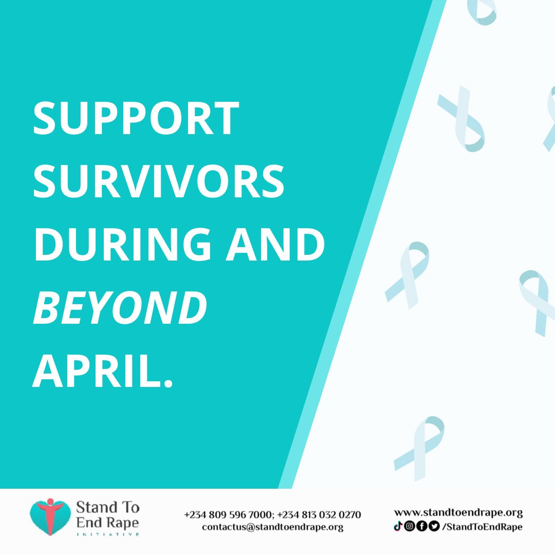 April may be ending, but our support for survivors does not. 

We must work together, not just for #SexualAssaultAwarenessMonth, but every month. 💚💚💚

#SupportSurvivors #EndSexualViolence