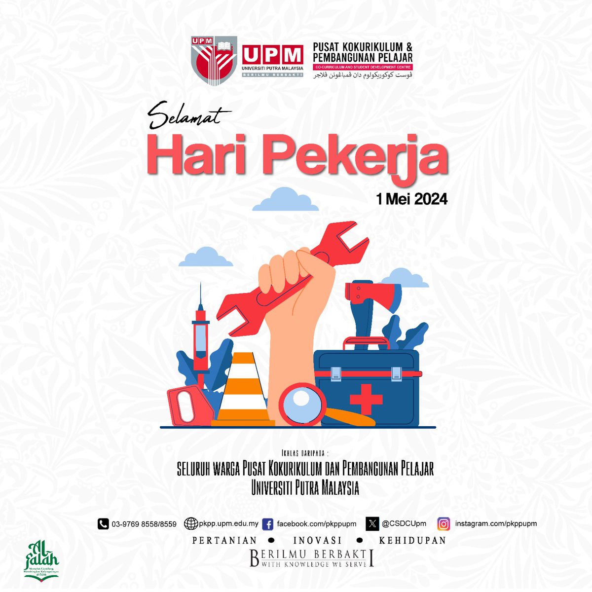 CSDCUpm's tweet image. Selamat Hari Pekerja 2014

1 Mei 2024

#pkppupm
#BerilmuBerbakti