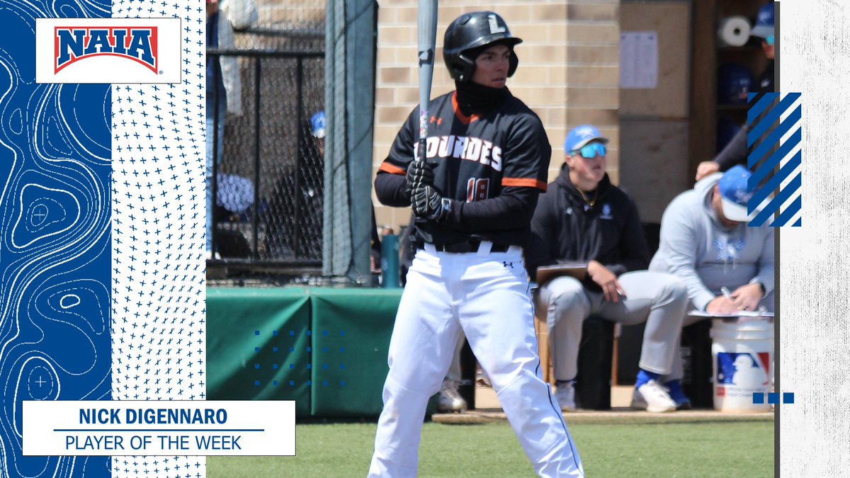 ⚾️ Nick Digennaro from @lourdessports is awarded the final #NAIABaseball Player of the Week for the 2023 season! See the full story --> bit.ly/3JEdPk3 #collegebaseball #NAIAPOTW