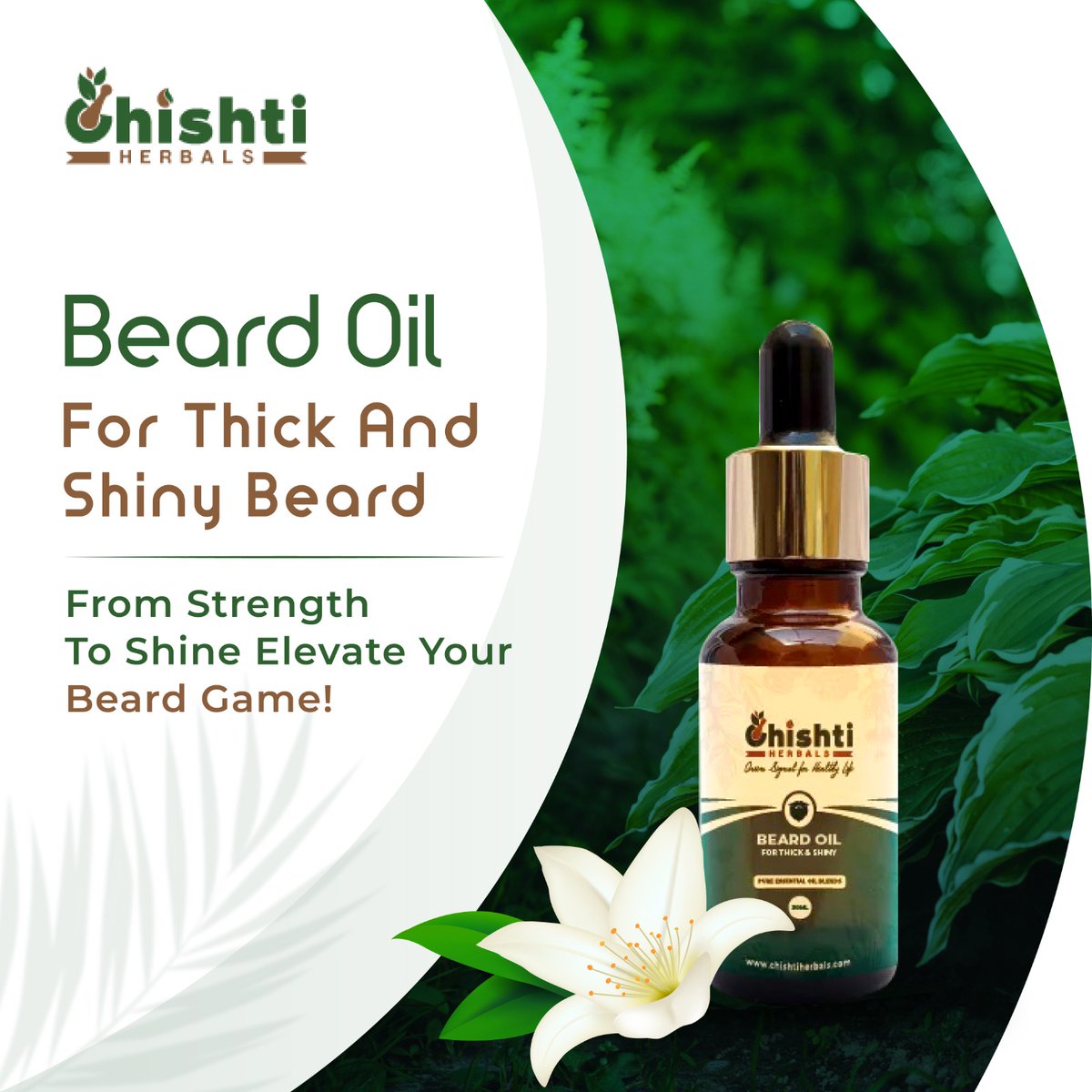 Boost your your beard game with our premium oil! Strength and shine in every drop. 

🌐 Order Now:
chishtiherbals.com

#BeardGang #BeardCare #BeardOil #HealthyBeard #HairLossSolution #NaturalHairCare #GroomingEssentials