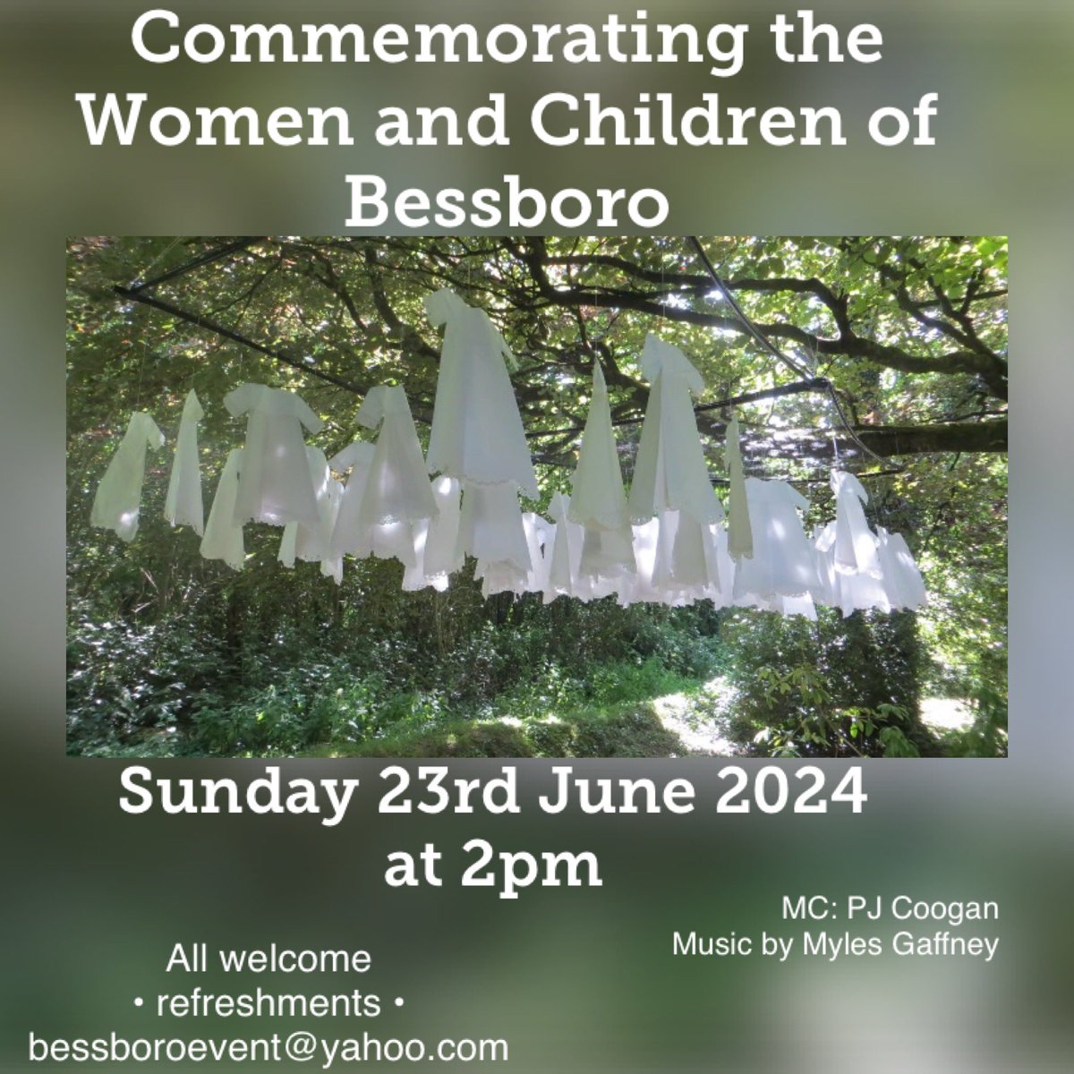 This will be our 10th Anniversary gathering together to remember the Women/girls & the children that died in #Bessboro or later in hospital. The Government have not acted on our constant requests to investigate the grounds for burials.The loss is immeasurable. Support if you can.