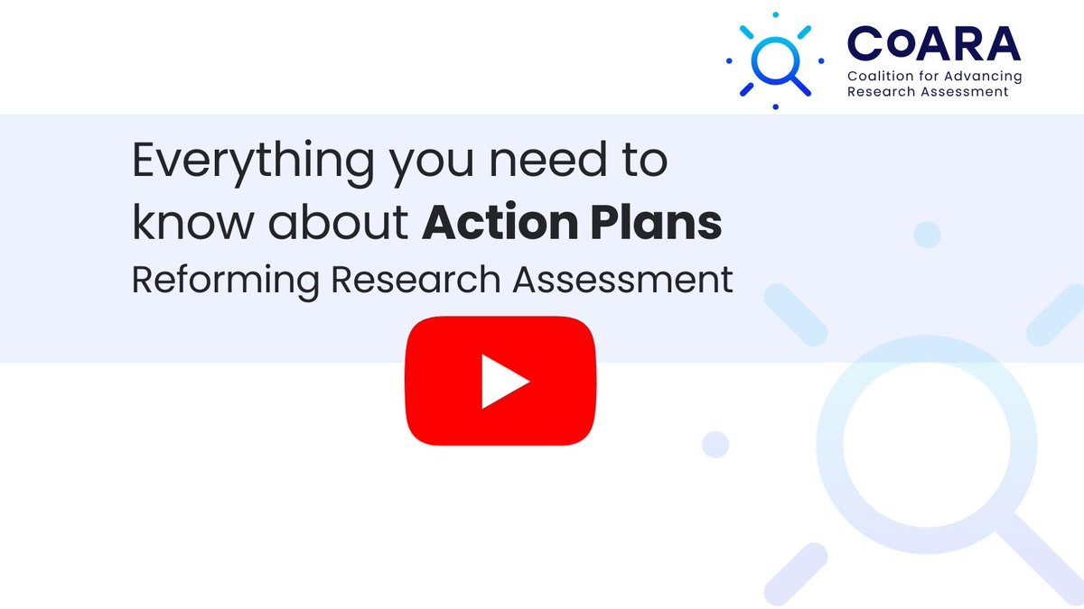 Missed yesterday's #CoARA webinar on Action Plans? No worries. Find the recording here 🎥 : youtube.com/watch?v=NUgEH7… 👉Find more information on Action Plans here: coara.eu/agreement/acti… 👉Explore the collection of published Action Plans here: zenodo.org/communities/co…