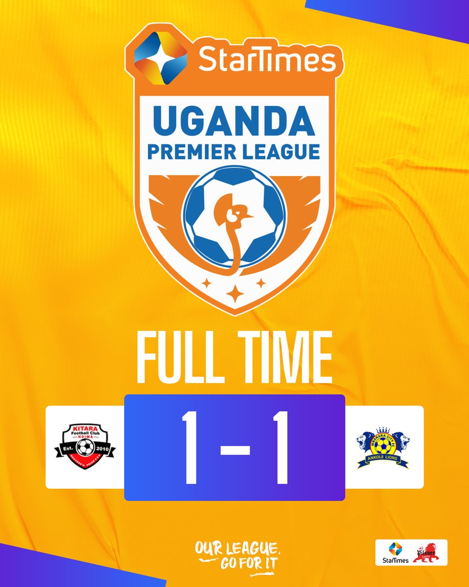 Full time! ⏰ Kitara FC 1-1 Mbarara City FC Match statistics → smpl.is/91vfu #KITMBR | #StarTimesUPL