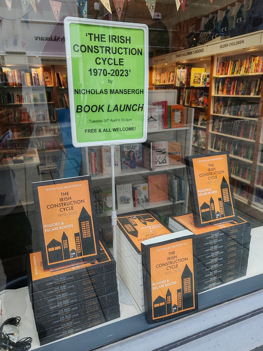 Launching #TheIrishConstructionCycle by Nicholas Mansergh tonight (30th April) 6.30-8pm in #TempleBar, free & all welcome! #booklaunch #bookevent #bookshop #reading #GutterEvents #booksofinstagram #bookstagram #booklover #booksbooksbooks #bookshoplover #bookshoplove
