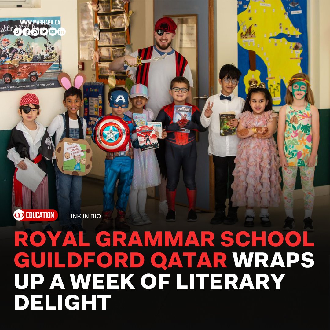MarhabaQatar's tweet image. The Royal Grammar School Guildford Qatar (RGSGQ), one of the top British international schools in Qatar, recently concluded its much-anticipated Book Week celebration.

READ MORE ▶ tinyurl.com/yzrykbcn 

#MarhabaQatar #RGSGQ #BookWeek