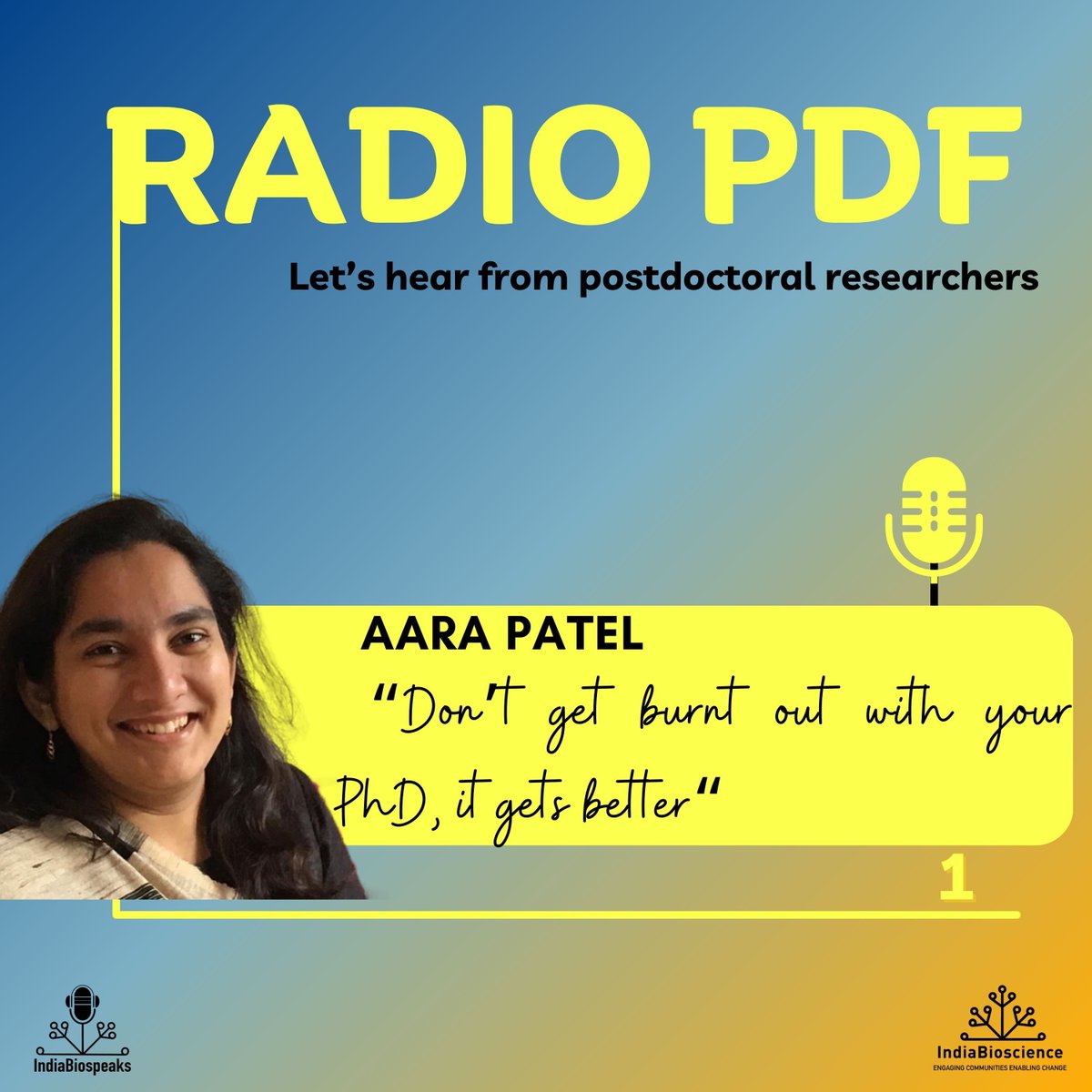 The first episode of our much-loved #podcast series - RADIO PDF (a brand new season) is now live! 🤩 Join us in a captivating conversation with Aara Patel, a post-doctoral research associate at University College London, UK 😄 Listen 👉 buff.ly/3WlaBcF