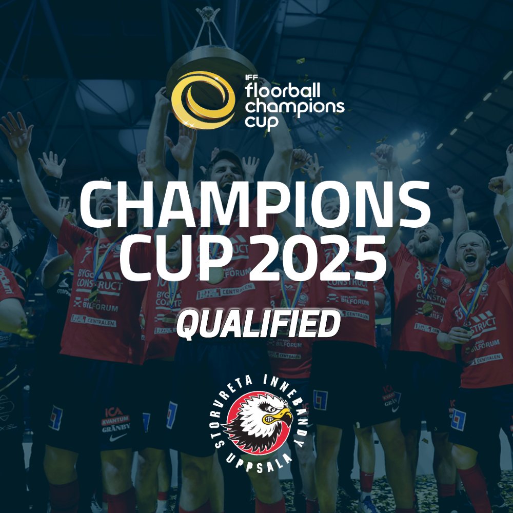 From Sweden we now have our final lineup of teams for the Floorball Champions Cup 2025 season! 🇸🇪 Men: @PixboWallenstam @StorvretaIBK Women: @TTGinnebandy @PixboWallenstam 🤩 #floorball #championscupfloorball #floorballcc