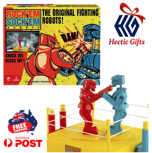 NEW Mattel - Rock 'em Sock 'em Robots Game

ow.ly/hn4M50QenTY

#New #HecticGifts #Mattel #RockEmSockEmRobots #Game #Boxing #Red #Blue #KnockHisBlockOff #Children #Kids #FamilyFun #FreeShipping #AustraliaWide #FastShipping