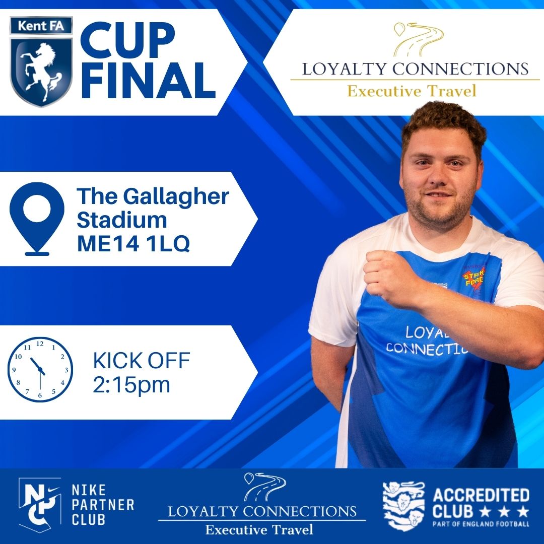 Our Sunday Mens First Team have made it to the @KentFA Sunday Junior Cup Final! 🗓️12 May 2024 ⏱️2:15pm KO 🆚Barnehurst FC 🏟️The Gallagher Stadium | ME14 1LQ 🔽 Purchase tickets online🔽 🔗eventbrite.co.uk/e/dfds-kent-su… ⚠️No cash purchases on the day, only card! #FeelTheForce