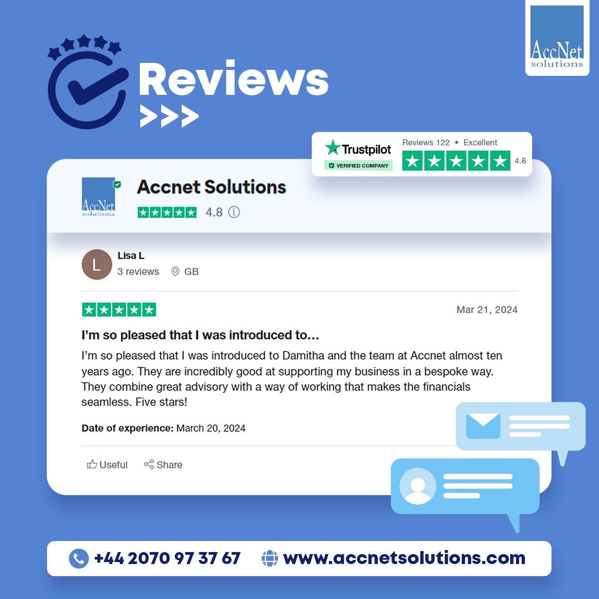Join the satisfied clients who have experienced the excellence of AccNet Solutions for nearly a decade. 

Give us a try at AccNet on +44 2070 97 37 67

#ukpayroll #payingyourself #accounting #ukincometax #taxexpert #taxconsultant